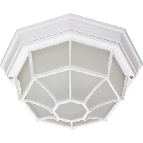11.375 In. 1-Light Outdoor Ceiling Light (White)
