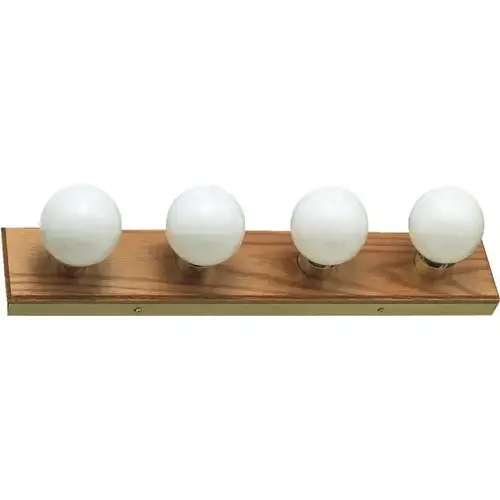 24 In. 4-Light Strip Bath Vanity Fixture Honey Oak 24 In. 4-Light Strip Bath Vanity Fixture Honey Oak