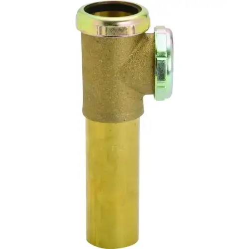 Brass Tubular Coupling Disposer Tee End Outlet 1-1/2" Slip Joint 20-Gauge Brass Tubular Coupling Disposer Tee End Outlet 1-1/2" Slip Joint 20-Gauge
