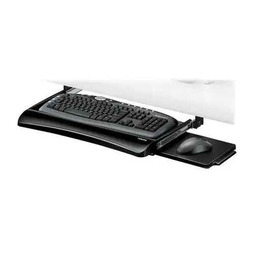 Black/Silver Office Suits Underdesk Keyboard Tray