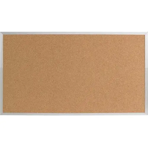Cork Bulletin Board, Lightweight, Wall Mount, Aluminum Frame, 48 X 36" Cork Bulletin Board, Lightweight, Wall Mount, Aluminum Frame, 48 X 36"