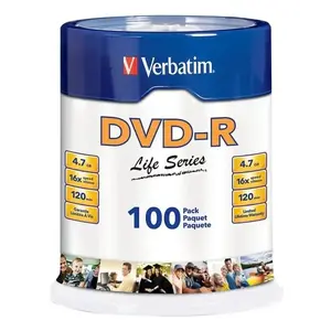 Verbatim America, LLC 97177 Life Series Dvd-R Disc Spindle