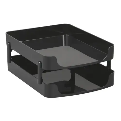 Officemate Black Front-Load Letter Tray