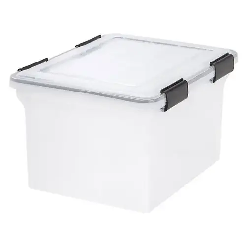 Clear Letter/Legal-Size Weather-Tight File Box Clear Letter/Legal-Size Weather-Tight File Box