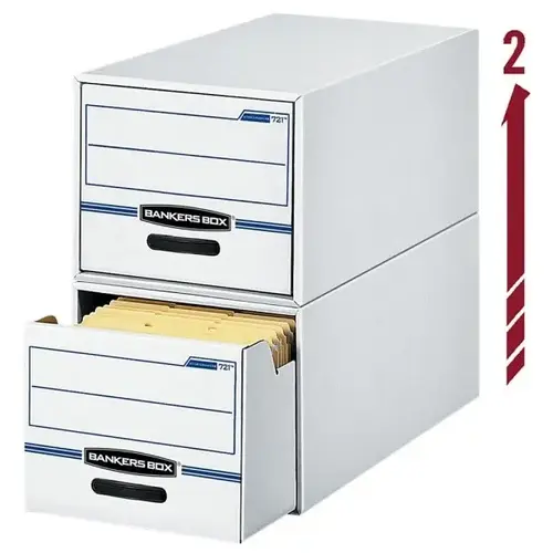 Stor/Drawer 2-Drawer Blue/White File Drawer