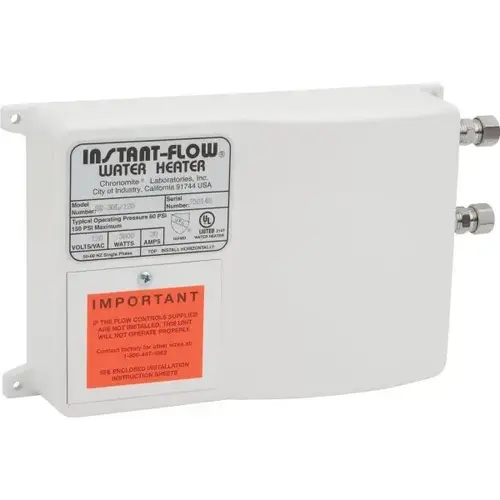 Tankless Electric Water Heater 240 Volt, 20 Amp, 4.8 Kw