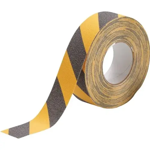 60 ft Striped Anti-Skid Tape 2 Inch Width Black On Yellow