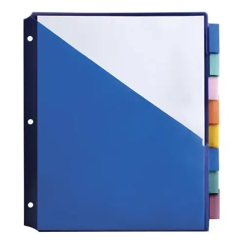 8-Tab Plastic Insertable Divider 8-Tab Plastic Insertable Divider