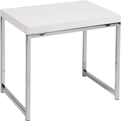 Wall Street White Melamine Table Wall Street White Melamine Table