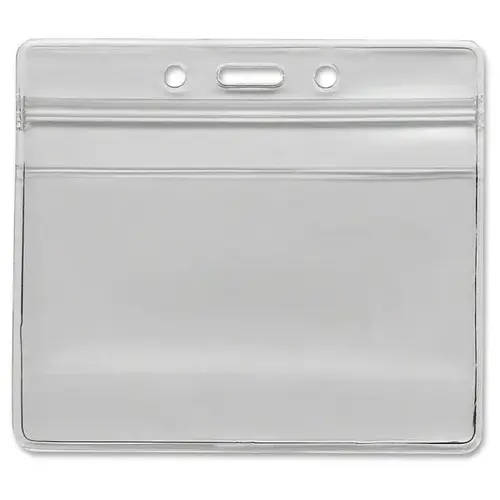 Clear Horizontal Re-Sealable Badge Holder 2-5/8 X 3-3/4inch