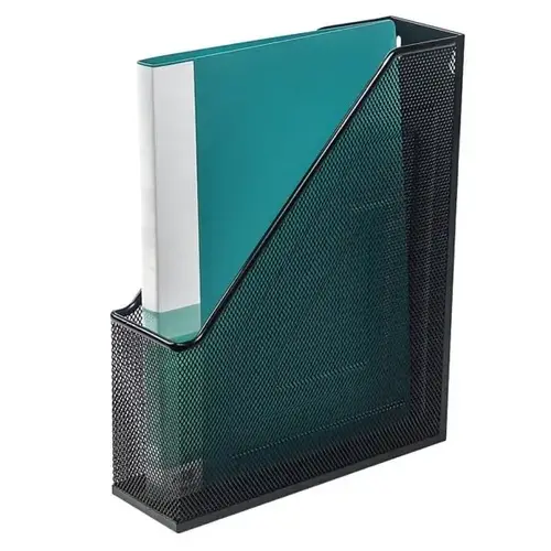 Black Metal Metro Mesh Magazine File