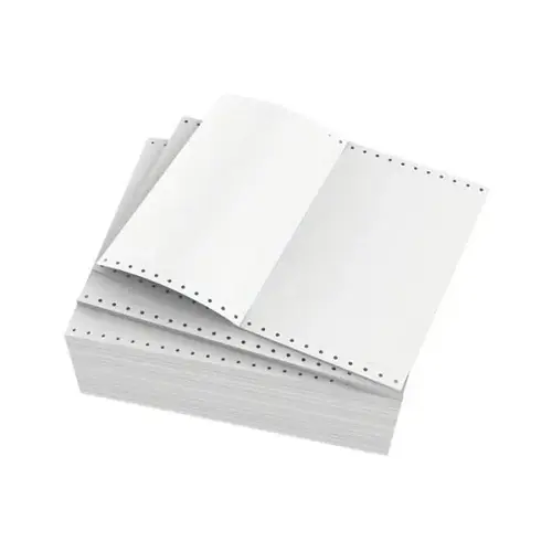 Blank White Standard Perforation Continuous Form Paper