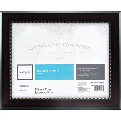 Mahogany Harrison Photo/Document Frame, 8-1/2" X 11" Mahogany Harrison Photo/Document Frame, 8-1/2" X 11"