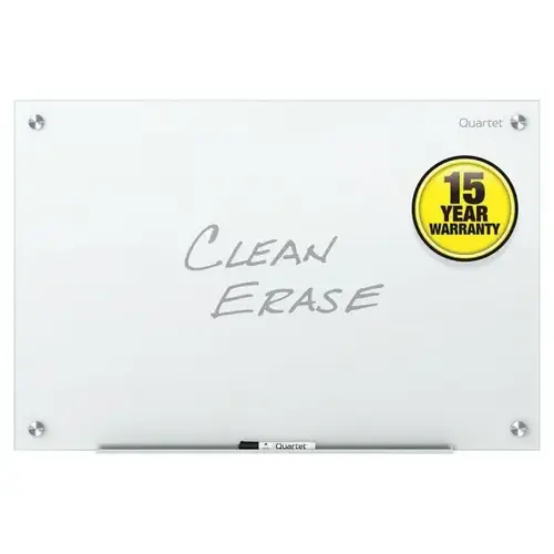 White Non-Magnetic Frameless Glass Dry-Erase Board 96" X 48" White Non-Magnetic Frameless Glass Dry-Erase Board 96" X 48"