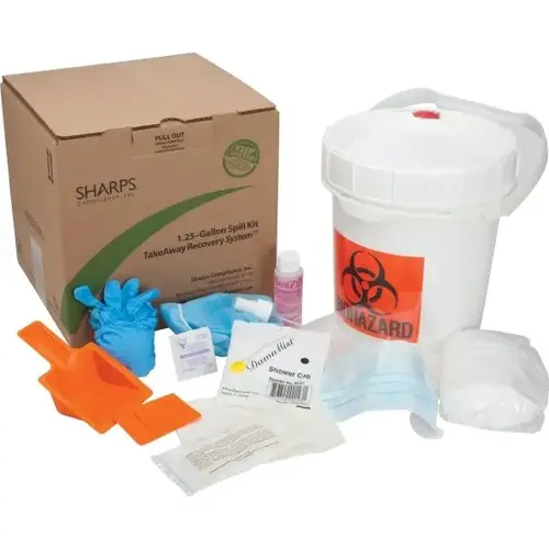Sharps Biohazard Spill Kit Recovery System Sharps Biohazard Spill Kit Recovery System
