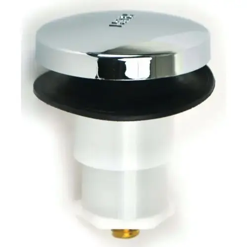 Foot Actuated Bathtub Stopper With 5/16 Pin Adapter, Chrome Foot Actuated Bathtub Stopper With 5/16 Pin Adapter, Chrome