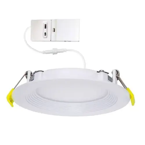 Commercial Slim Downlight With Baffle Trim, Select Cct, 13 Watt, 4", White Commercial Slim Downlight With Baffle Trim, Select Cct, 13 Watt, 4", White