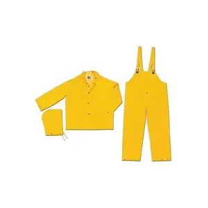 River City FR2003X2 2x-Large Yellow .35mm Pvc Rain Suit Welded