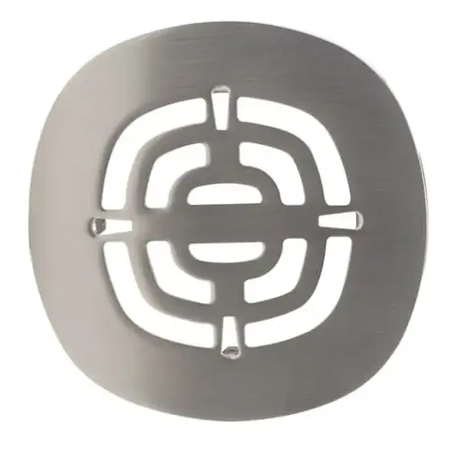 4-1/2 In. Brass Snap-In Shower Strainer Grid In Satin Nickel 4-1/2 In. Brass Snap-In Shower Strainer Grid In Satin Nickel