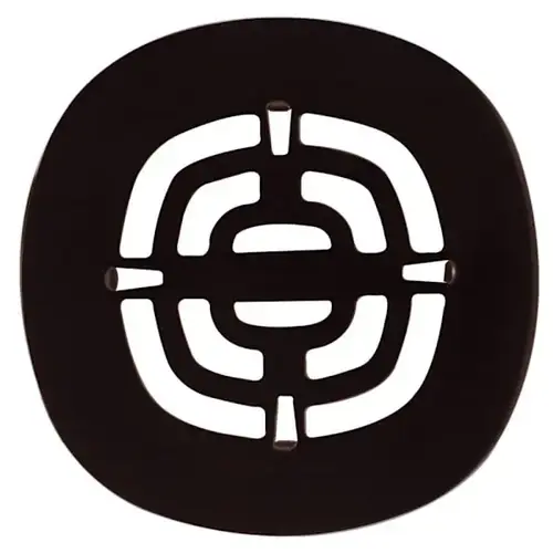 4-1/2 In. Brass Snap-In Shower Strainer Grid In Oil Rubbed Bronze 4-1/2 In. Brass Snap-In Shower Strainer Grid In Oil Rubbed Bronze