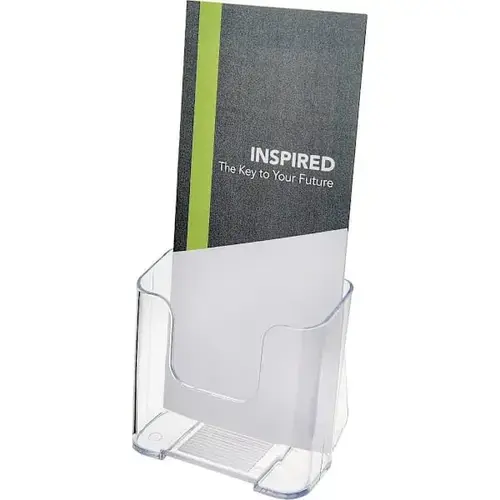 Single Compartment Docuholder 7.75" X 4.38" X 3.25" Plastic Clear Single Compartment Docuholder 7.75" X 4.38" X 3.25" Plastic Clear