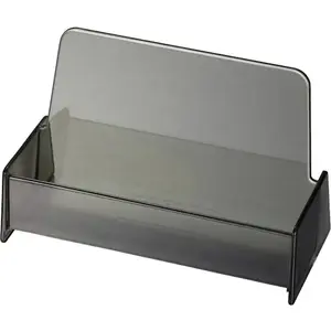 OFFICEMATE INTERNATIONAL CORP. OIC97833 Business Card Holder 3.9" X 2.4" X 1.9" Plastic Smoke