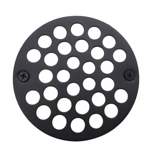 4 In. O.d. Shower Strainer Grill, Screw-In Style, In Oil Rubbed Bronze 4 In. O.d. Shower Strainer Grill, Screw-In Style, In Oil Rubbed Bronze