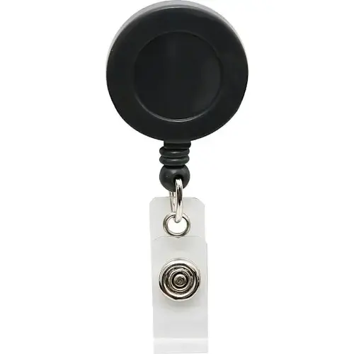 Badge Holder Plastic Black
