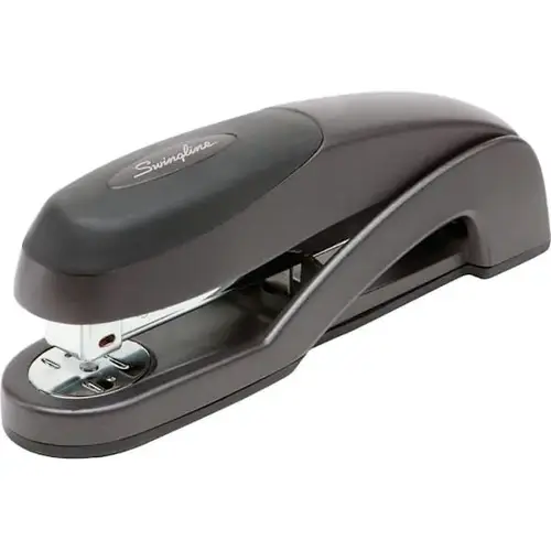 Optima Full-Strip Desk Stapler Fastens Metal Graphite Black Optima Full-Strip Desk Stapler Fastens Metal Graphite Black