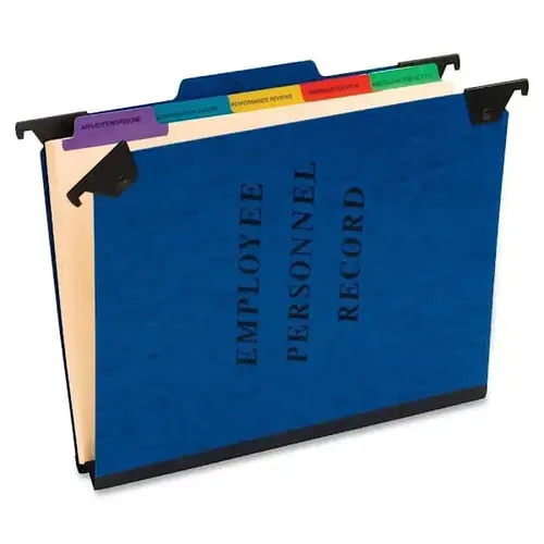 1/3 Tab Hanging Folder 9.5" X 11.75" 2" Expansion 5 Dividers Blue 1/3 Tab Hanging Folder 9.5" X 11.75" 2" Expansion 5 Dividers Blue