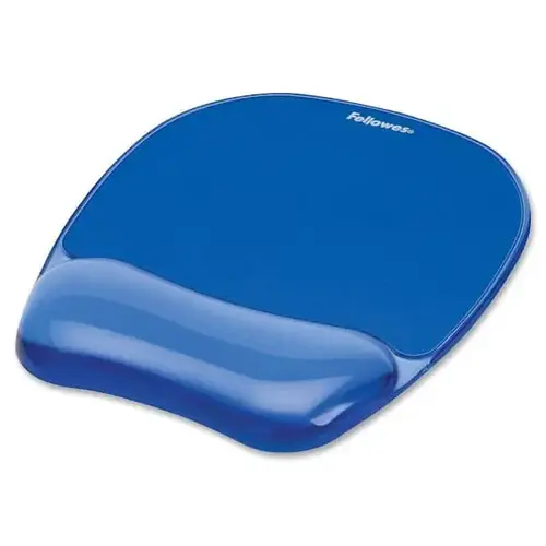 Crystals Gel Mousepad/Wrist Rest 0.75" X 7.88" X 9.19" Blue