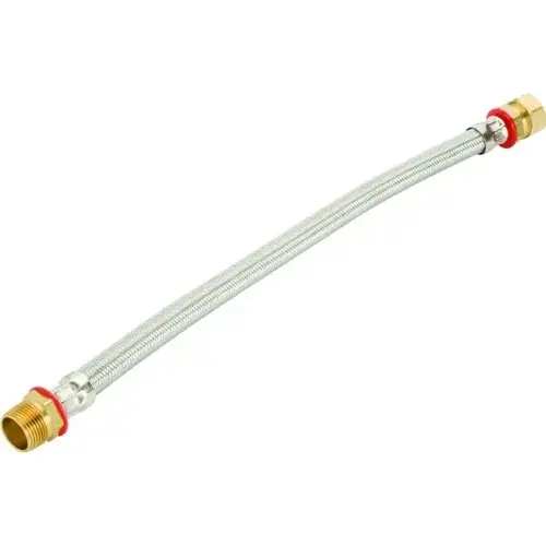 Water Heater Supply Braided 7/8" Compression X 3/4" Mip Chrome Water Heater Supply Braided 7/8" Compression X 3/4" Mip Chrome