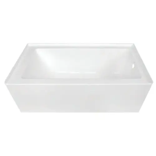 Aqua Eden Vtde603122r 60" Acrylic Alcove Tub W/Right Hand Drain