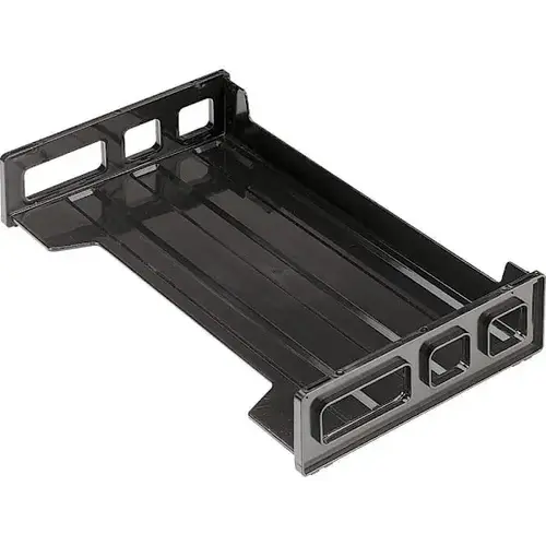 Stackable Side-Loading Document Tray 16.25"X 9"X 2.80" Plastic Black