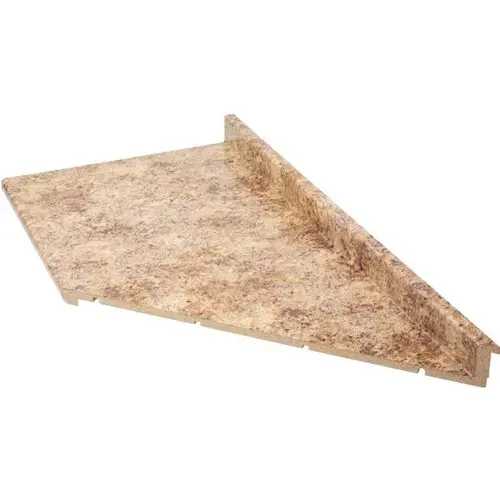 25"D X 8 ftL Butterum Matte Kitchen Laminate Countertop Right Miter 25"D X 8 ftL Butterum Matte Kitchen Laminate Countertop Right Miter
