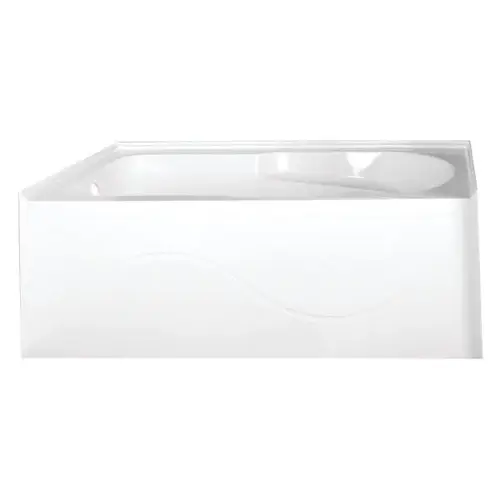 Aqua Eden Vtap603022l 60" Acrylic Alcove Tub With Left Hand Drai