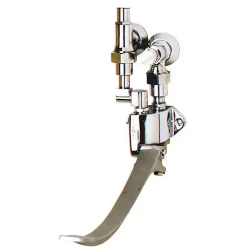 Single Pedal Valve, Self-Closing, Volume Control, Chrome Single Pedal Valve, Self-Closing, Volume Control, Chrome