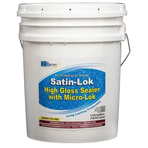 5 Gallon Satin-Lok High Gloss Surface Sealer With Micro-Lok