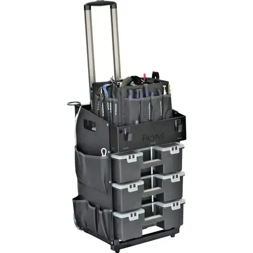 Flexkit Portable General Maintenance Cart With Tool Bag And Tools