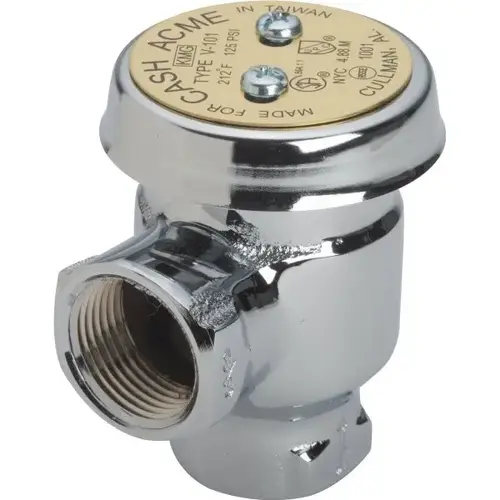 Anti-Siphon Atmospheric Vacuum Breaker Chrome Body 1/2 Anti-Siphon Atmospheric Vacuum Breaker Chrome Body 1/2