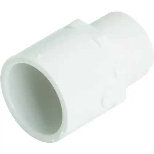 Pvc Male Adapter Coupling Schedule 40 - 1/2" X 1/2" Pvc Male Adapter Coupling Schedule 40 - 1/2" X 1/2"