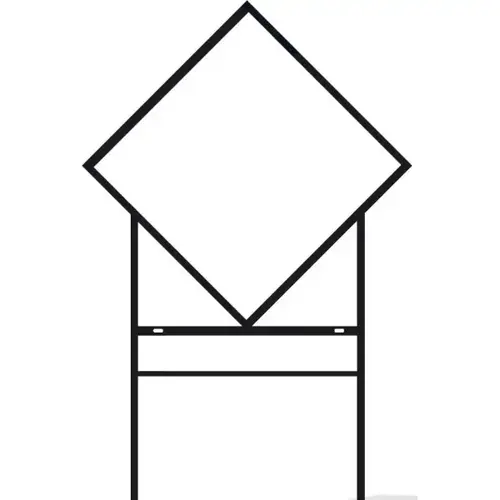 Diamond Shaped Amenity Sign/Rider Frame