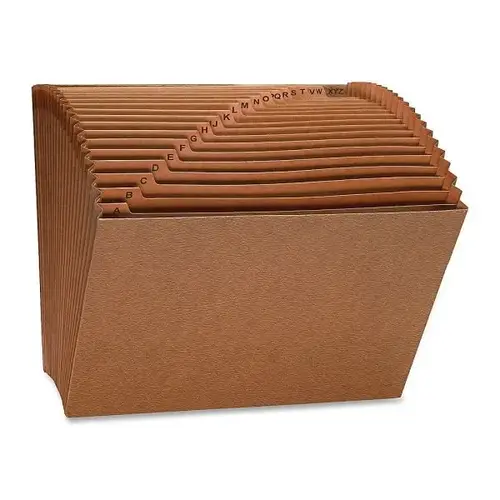 Brown Heavy-Duty Accordion File