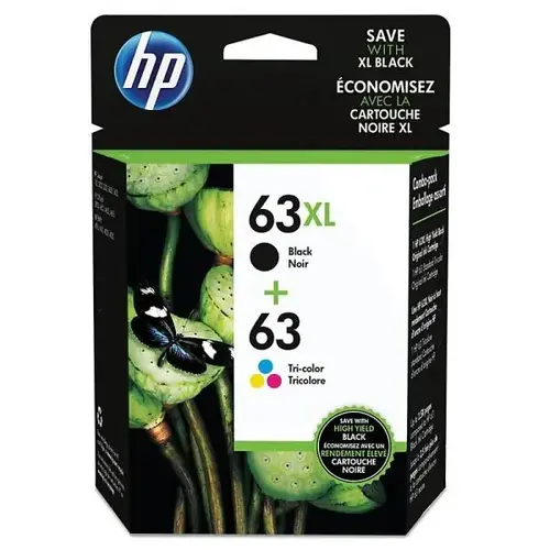63xl/63 High-Yield Black And Standard Yield Tri-Color Ink Cartridge Set 63xl/63 High-Yield Black And Standard Yield Tri-Color Ink Cartridge Set
