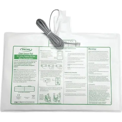 Corded Weight-Sensing Chair Pad, 10 X 15", 45-Day Warranty