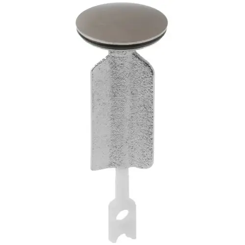 Sink Plunger Drain Assembly Brass Construction Vibrant Brushed Nickel Sink Plunger Drain Assembly Brass Construction Vibrant Brushed Nickel