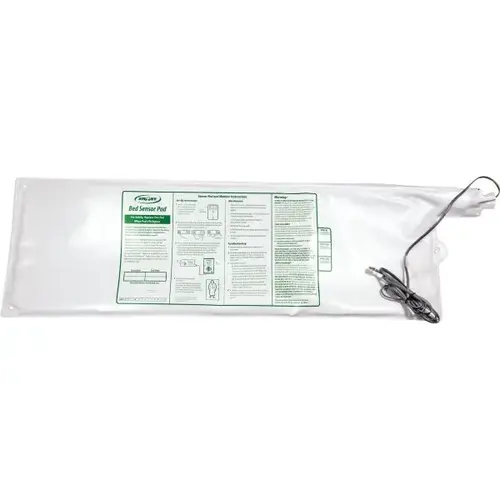 Corded Weight-Sensing Bed Pad, 10 X 30", 90-Day Warranty