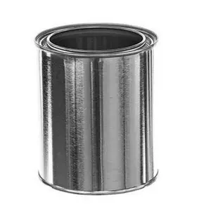 Basco 1710-36 Empty Steel Cans Tin Coated Paint Cans 1 Pint
