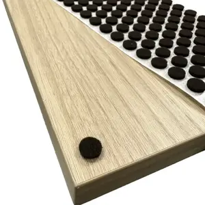 Boston Felt 260-60818 Felt Bumpers, Brown Adhesive Backed 3/8" Diameter, 1/8" Thickness - 1000 Box Quantity