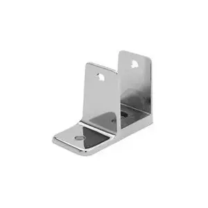 Jacknob Corporation 615233 Toilet Partition Hardware Kits Partition Pilaster Brackets, One Ear 1-1/4", Stainless Steel